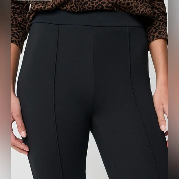 *NWT J Crew Factory black ponte cropped pull-on pants womens 6 - Picture 3 of 8